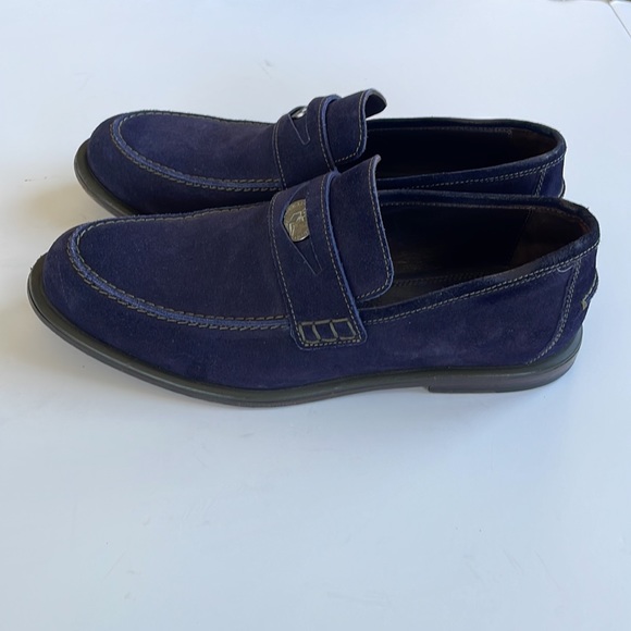 Jimmy Choo Mens Blue Suede Loafers 39 1/2 - Picture 5 of 15